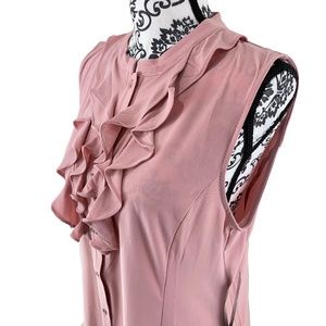 Tahari Pink Sleeveless Shirt Size XL